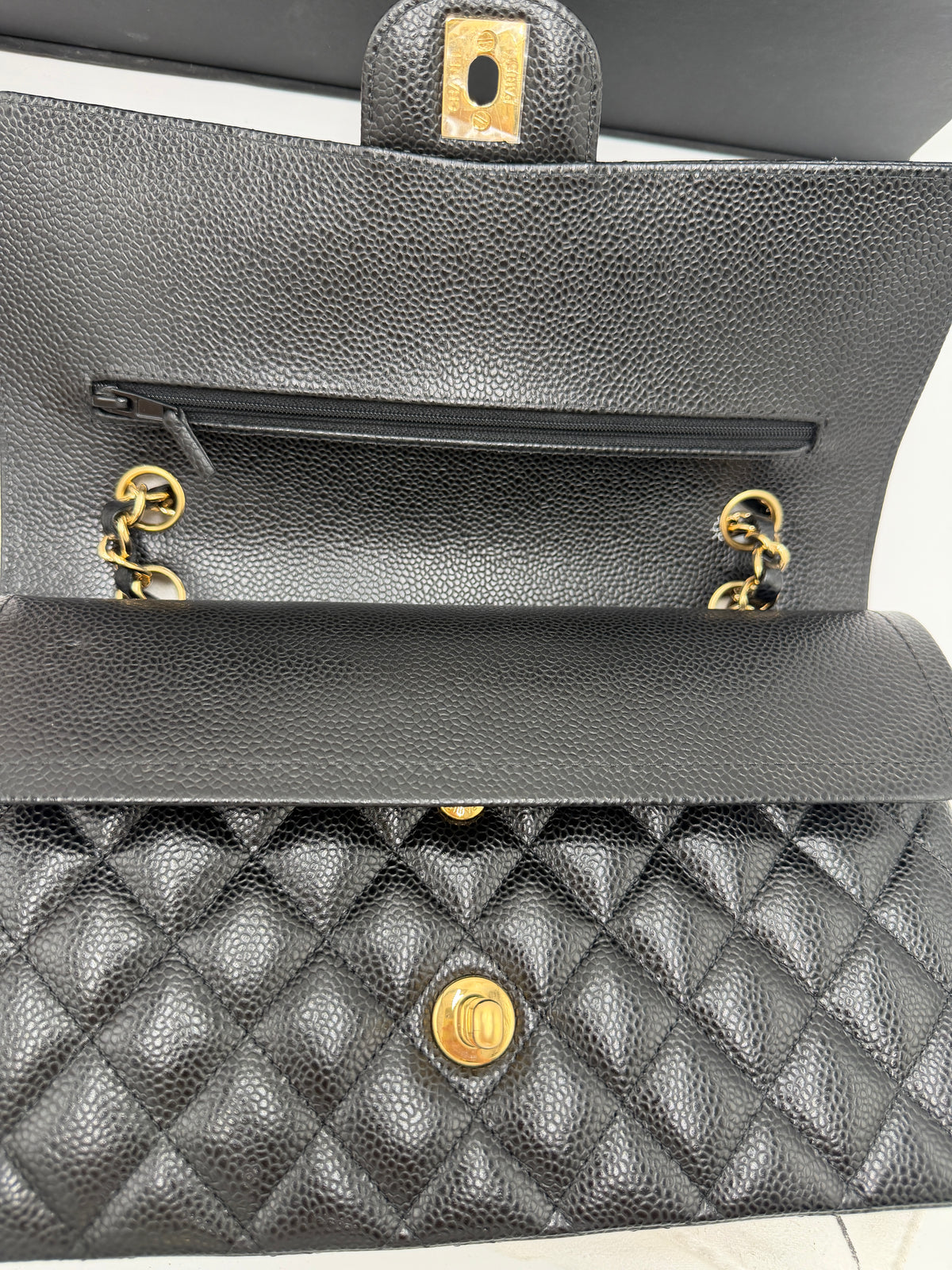 Chanel Double Flap Bag schwarz
