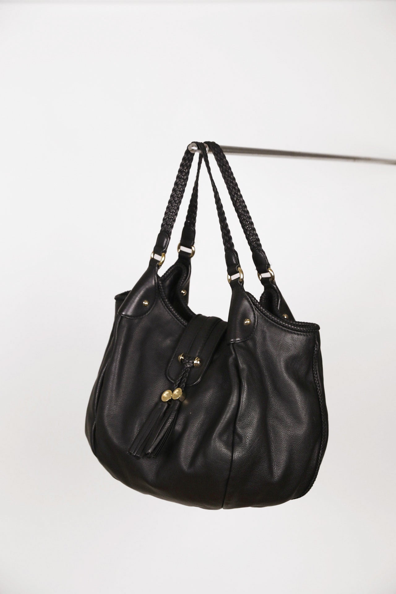 Hauptansicht der Schwarz pre-owned Gucci Shopper – elegantes Statement-Piece.