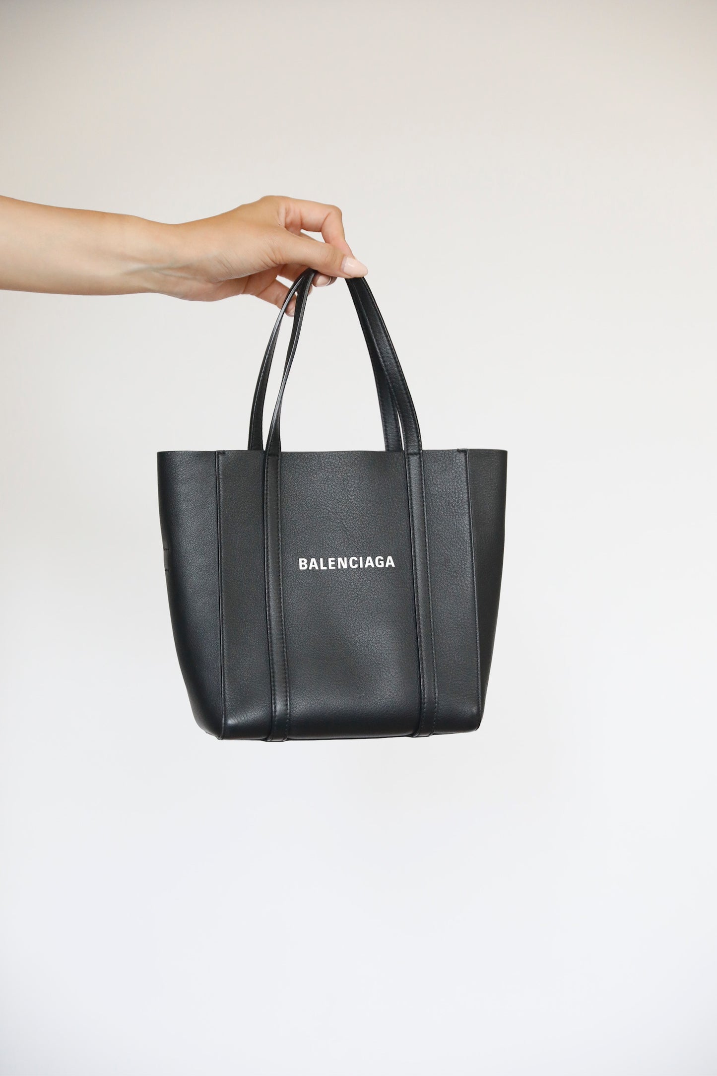 Balenciaga Shopper Mini in schwarzem Leder, Large, gutem Zustand