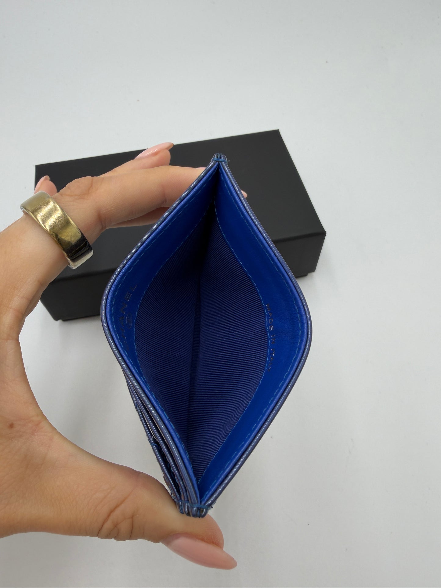 Chanel Cardholder in blau