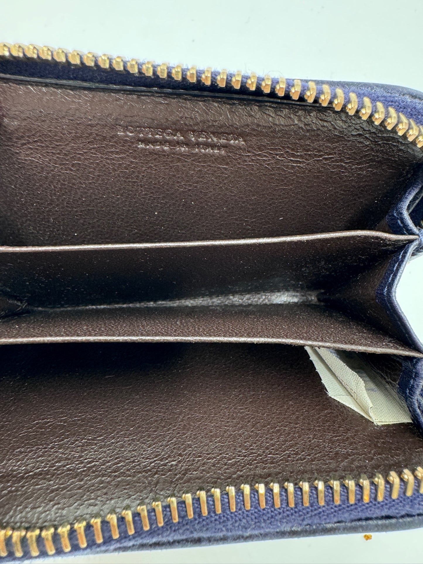 Innenansicht des Bottega Veneta Zip-around Wallet / Portemonnaie