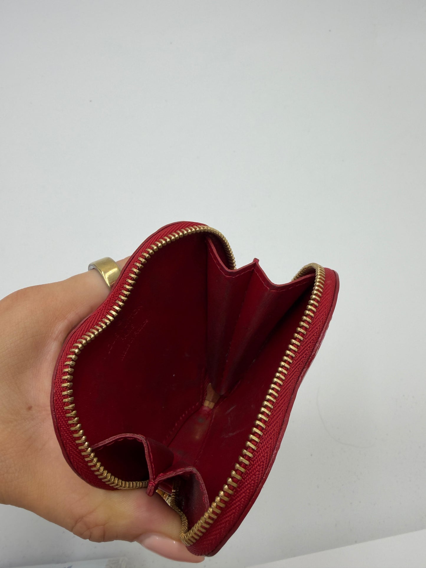 Louis Vuitton Heart Coin Purse Vernis