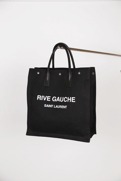 Hauptansicht der schwarz secondhand Saint Laurent Rive Gauche Shopper – elegantes Statement-Piece.