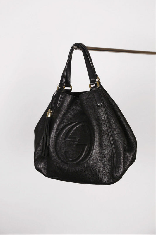 Gucci Soho Shoulder Bag (schwarz) als Hauptfoto aus der Schultertasche-Kategorie.