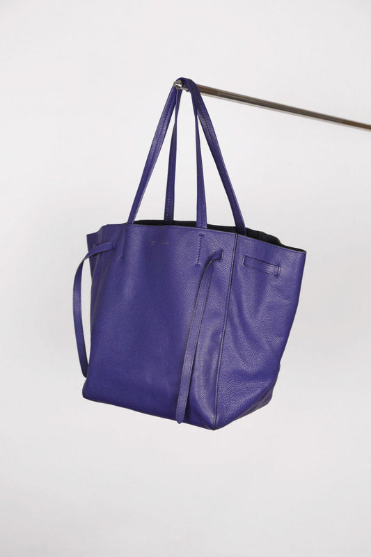 Celine Handbag Shopper in blau Leder, Large, gutem Zustand
