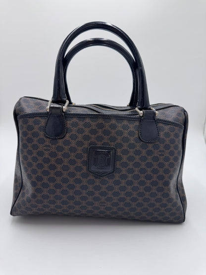 Gesamtansicht der Celine Handbag Shopper aus schwarzem Leder, Large