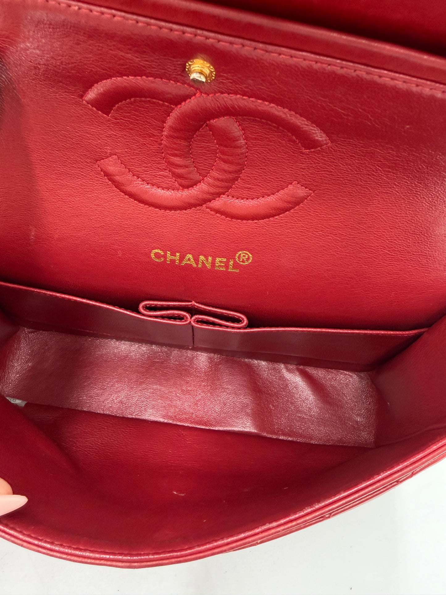 Chanel Double Flab Rot 24K