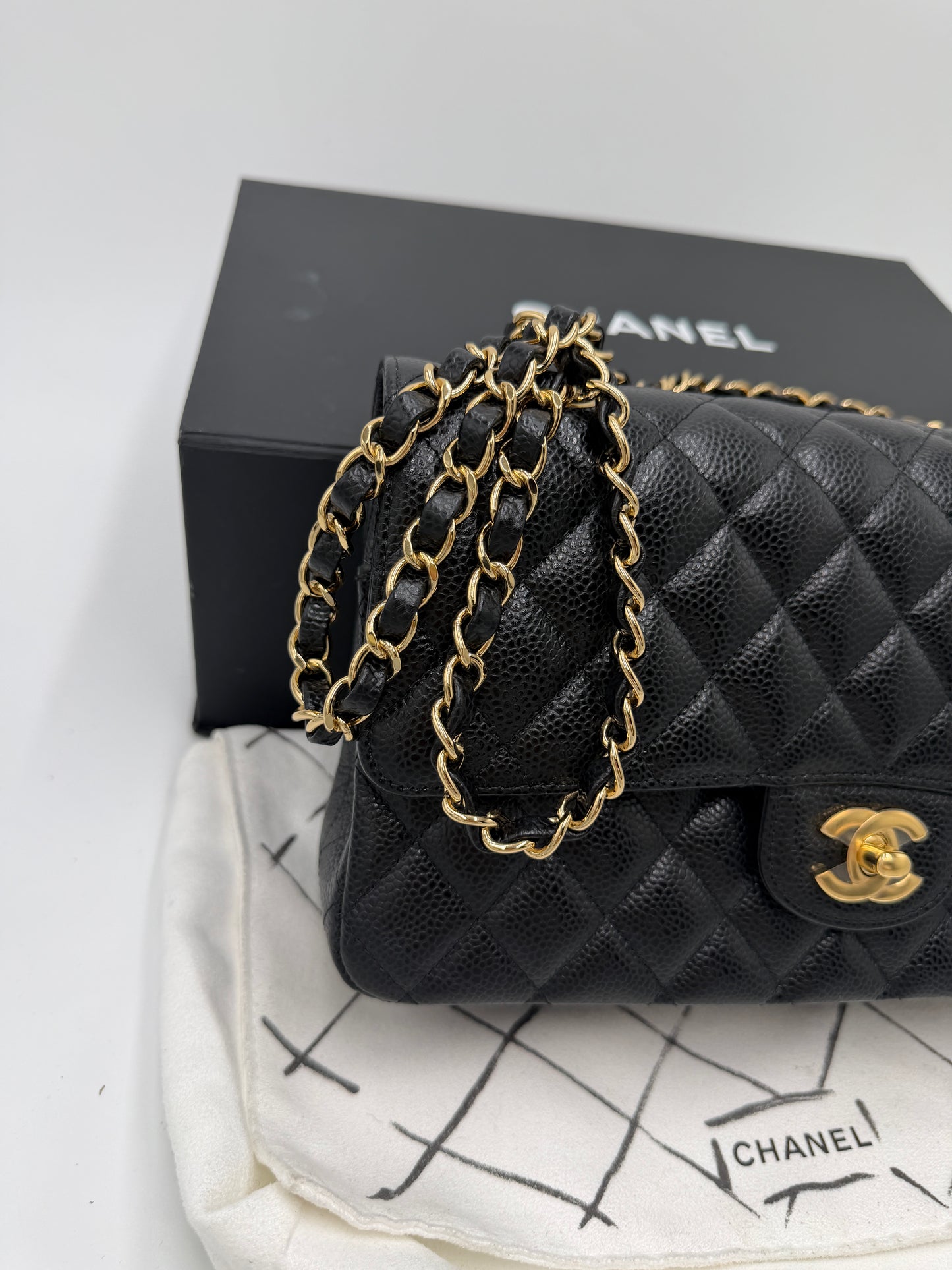 Chanel Double Flap Bag schwarz