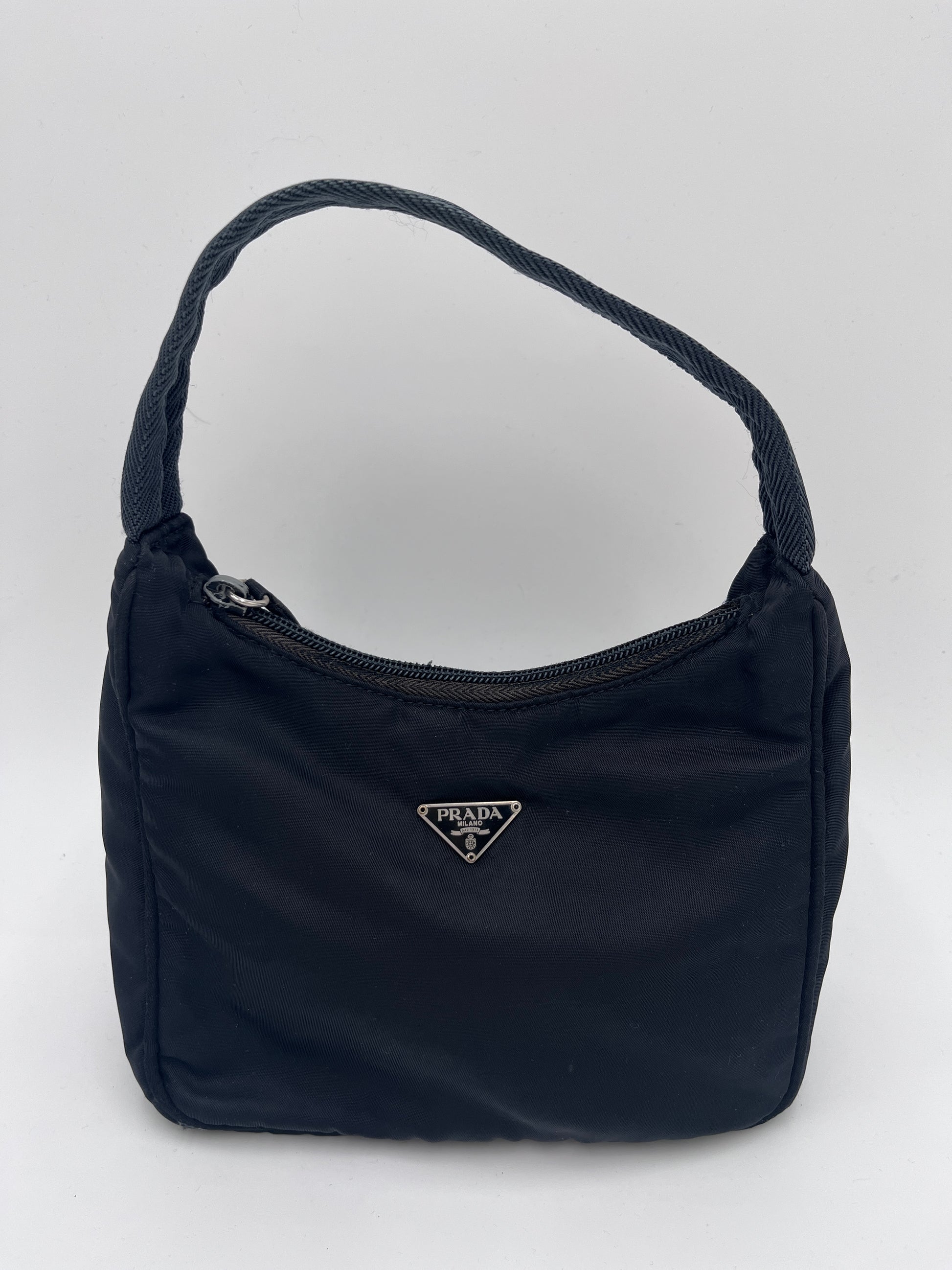 Re Edition Schwarze Handtasche Prada Secondhand Tasche Prada Re