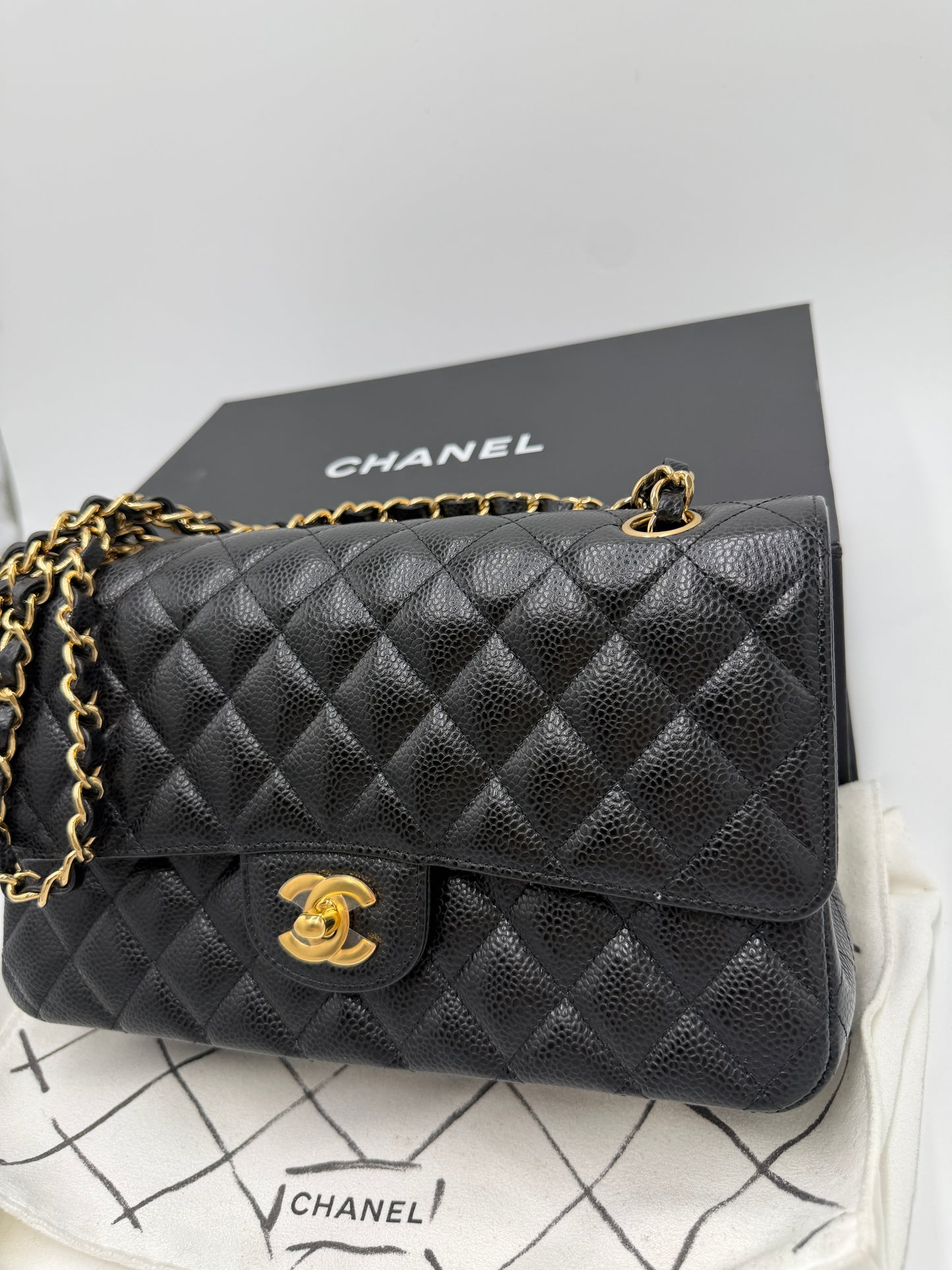 Chanel Double Flap Bag schwarz