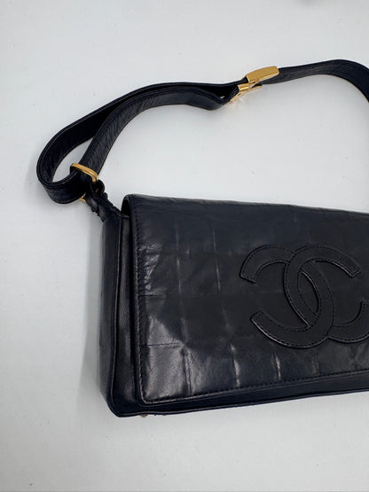 Chanel Chocolate Bar One Shoulder Bag With sticker