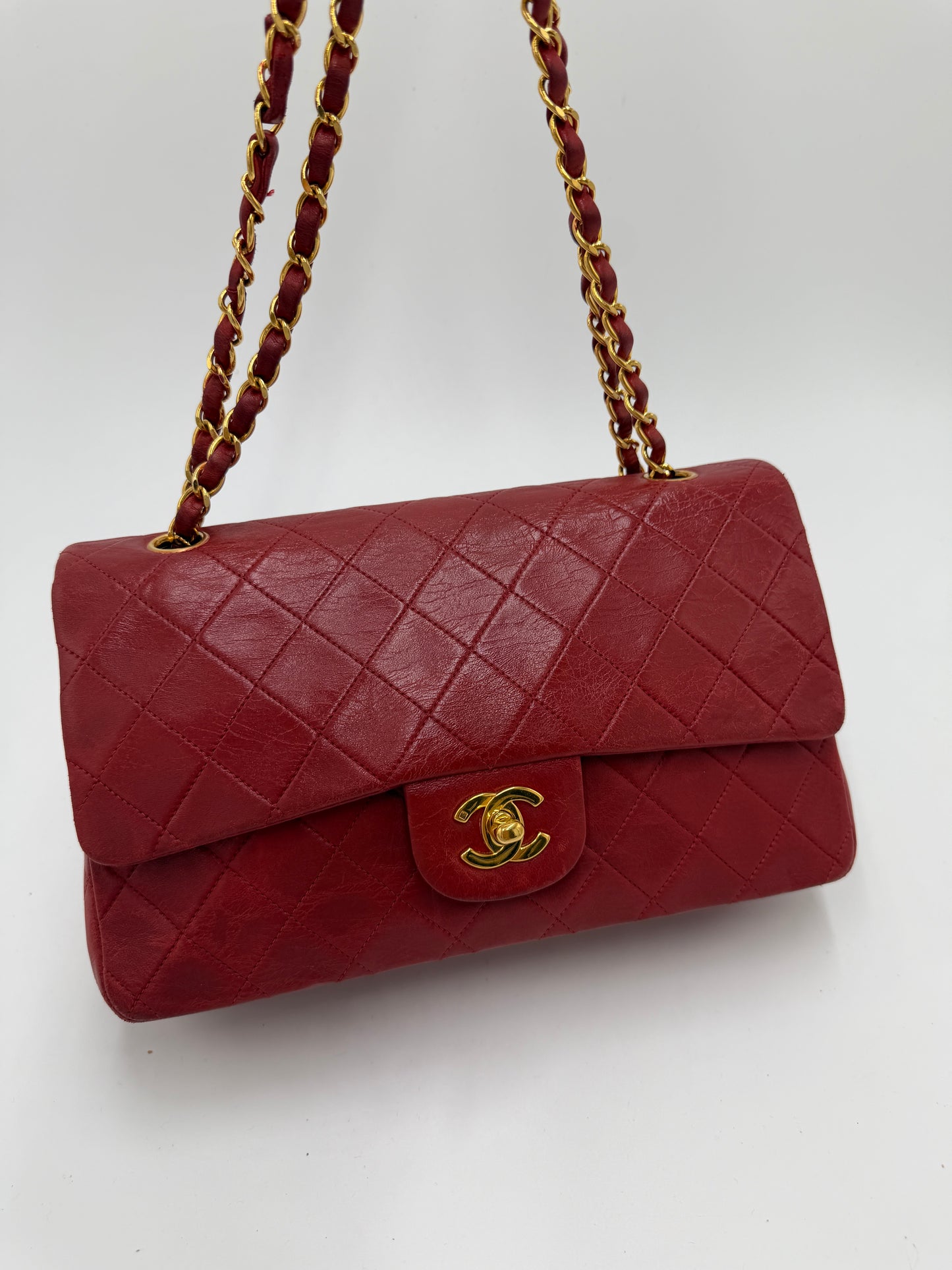 Chanel Double Flab Rot 24K