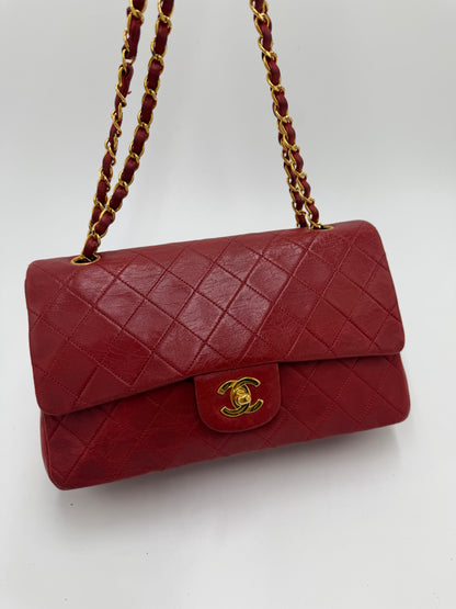 Chanel Double Flab Rot 24K