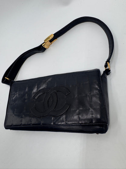Chanel Chocolate Bar One Shoulder Bag With sticker