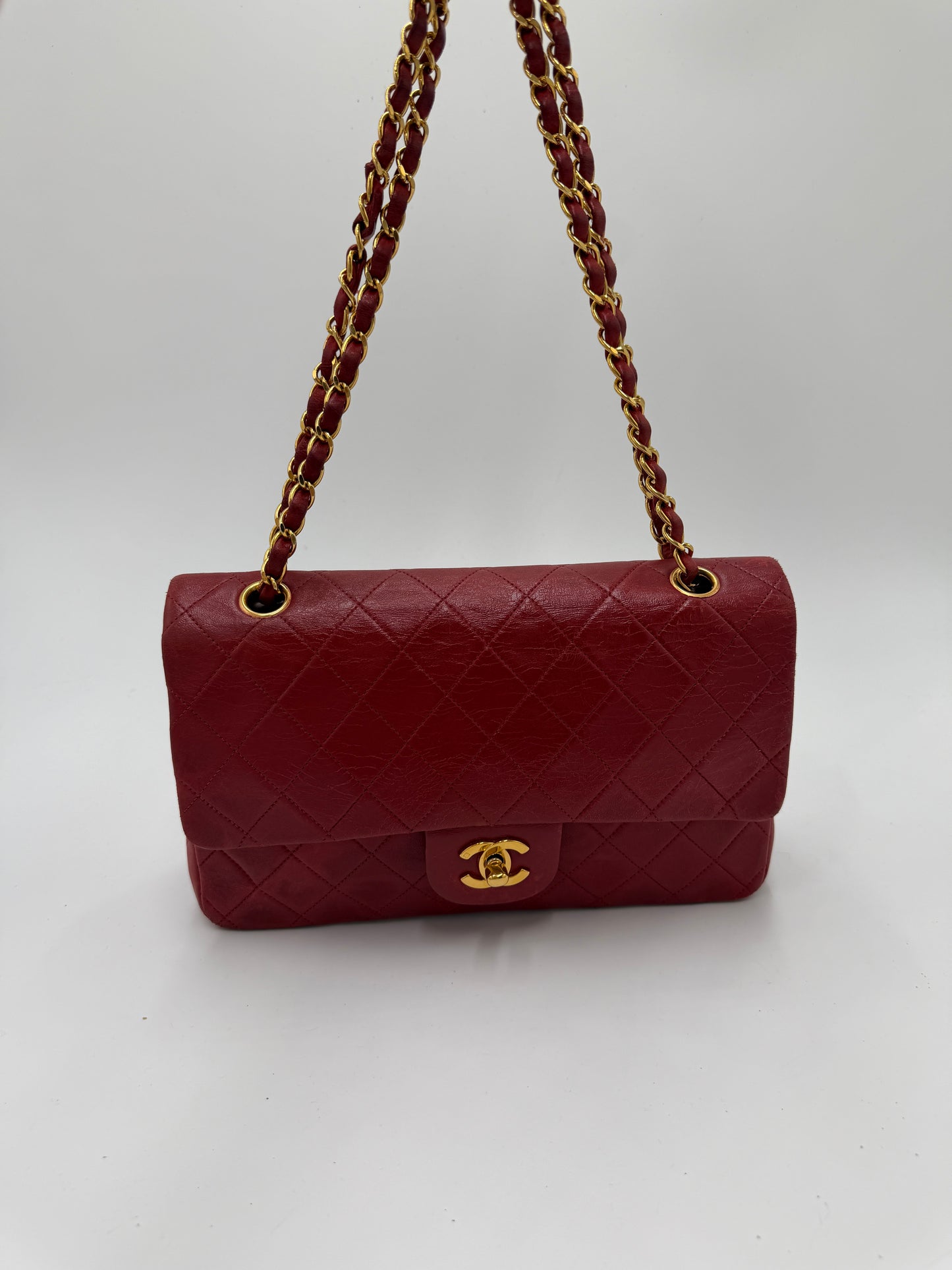 Chanel Double Flab Rot 24K