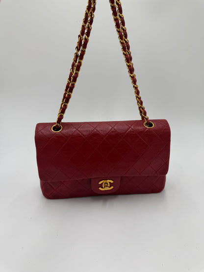 Chanel Double Flab Rot 24K