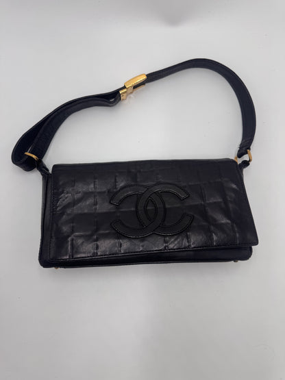 Chanel Chocolate Bar One Shoulder Bag With sticker