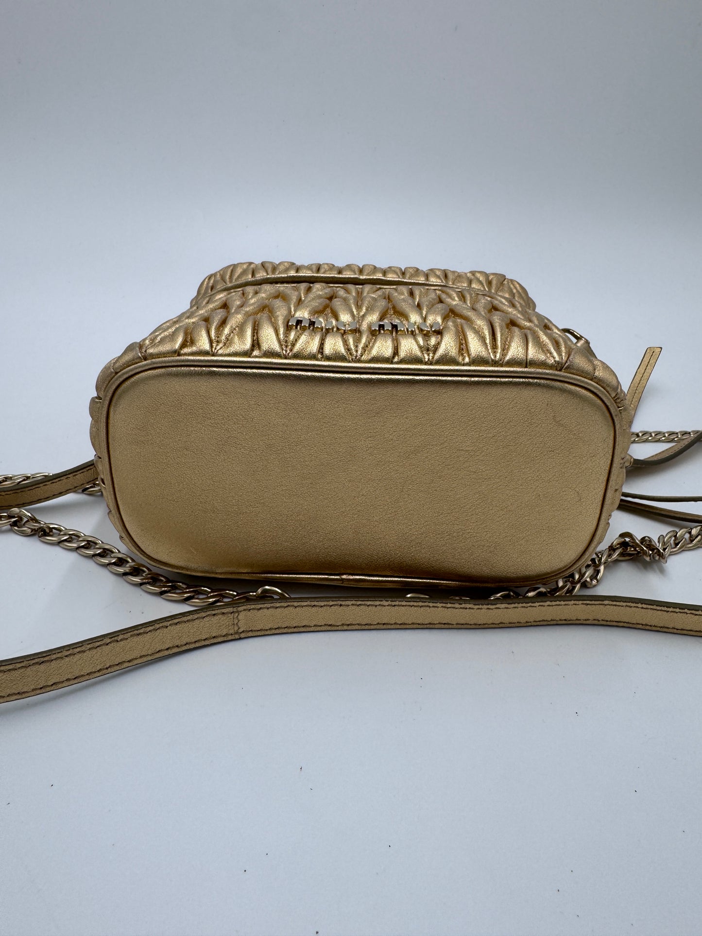 MiuMiu Micro Sac En Cuir Nappa Matelassé