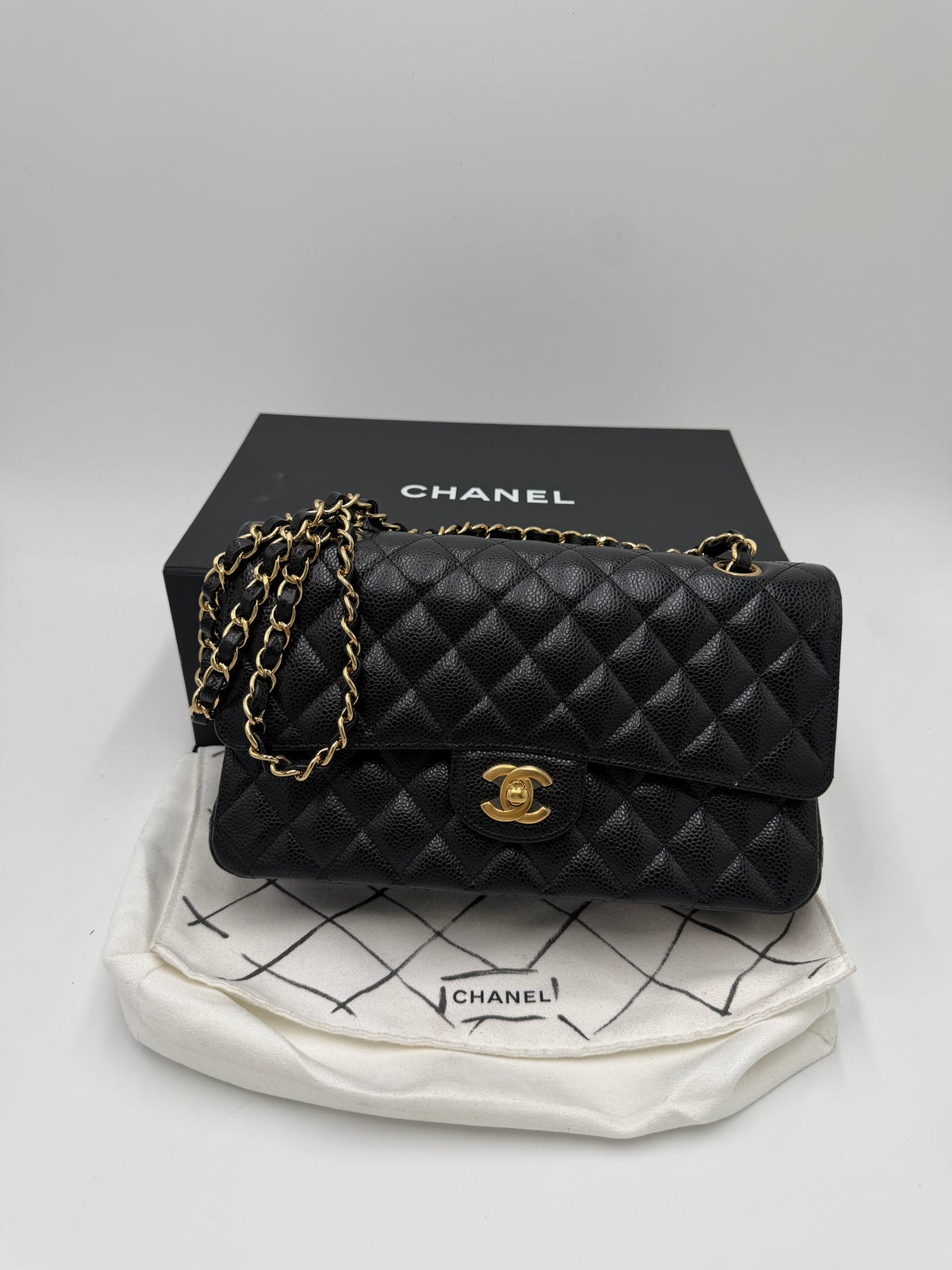 Chanel Double Flap Bag schwarz