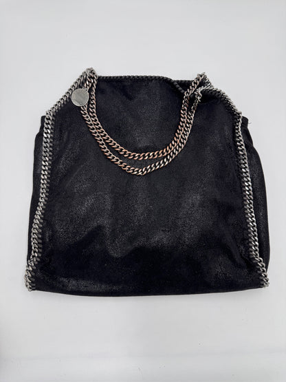 Gesamtansicht der Schwarz pre-owned Stella McCartney Falabella Maci in Größe Large.