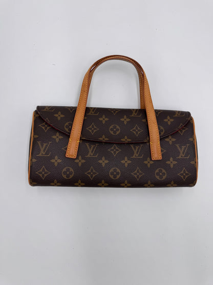 Gesamtansicht der Monogram secondhand Louis Vuitton Sonatine in Größe Klein.
