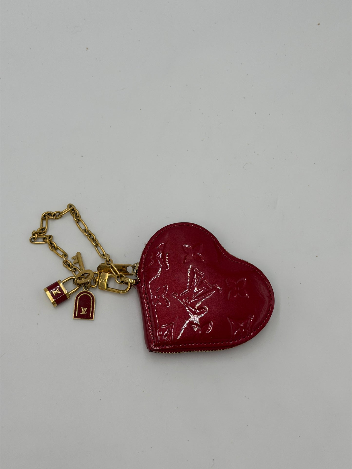 Louis Vuitton Heart Coin Purse Vernis