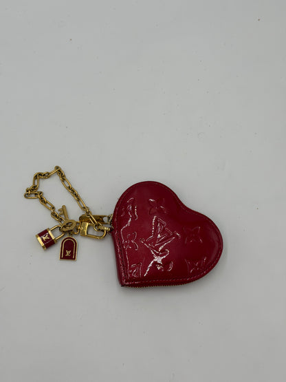 Louis Vuitton Heart Coin Purse Vernis
