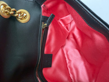 Gucci Marmont Flap Samt schwarz