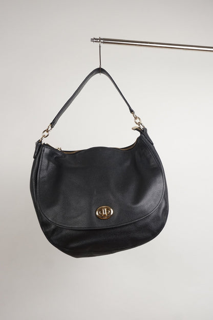 Coach Turn Lock Hobo