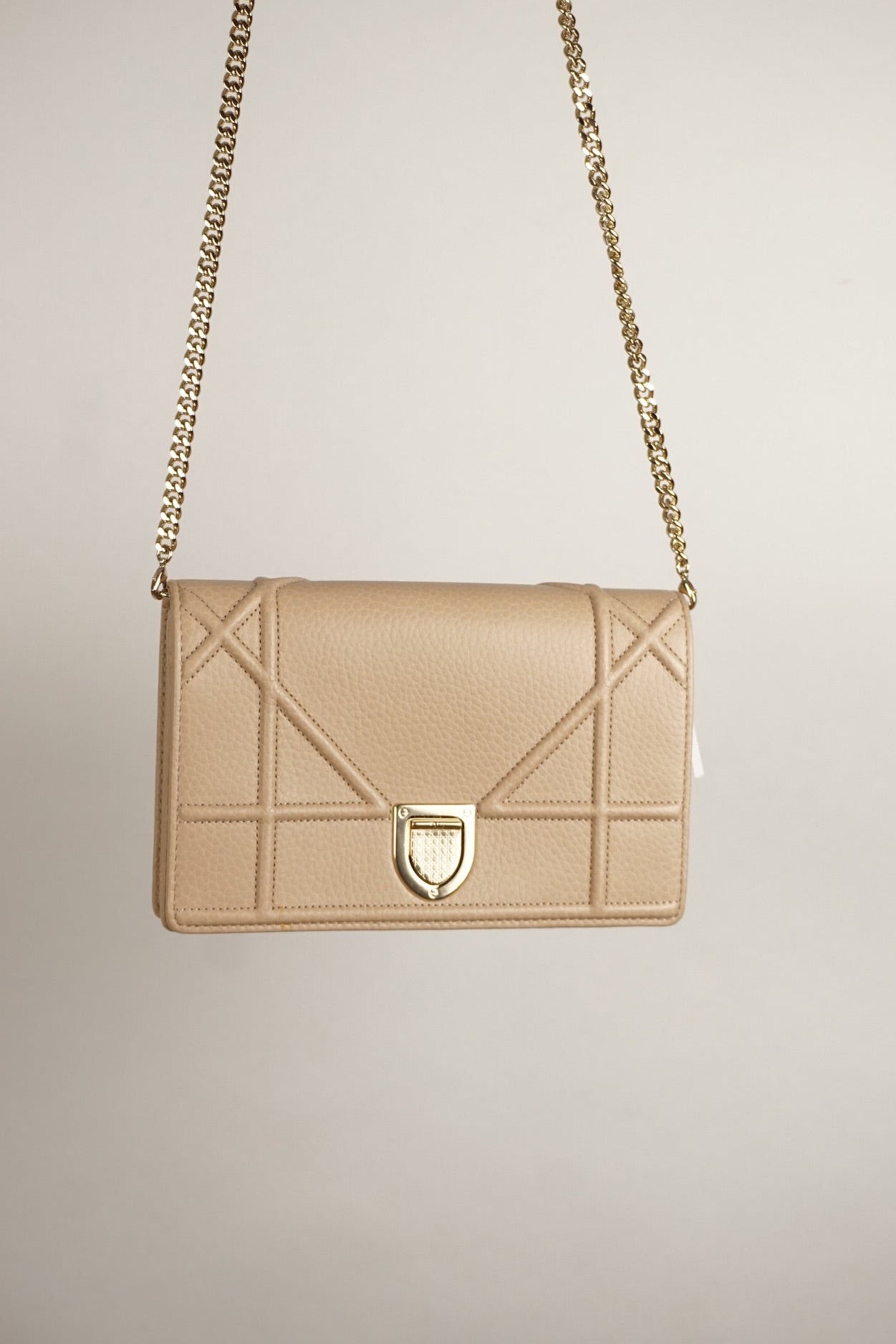 Diorama Flap Bag Cannage Calfskin