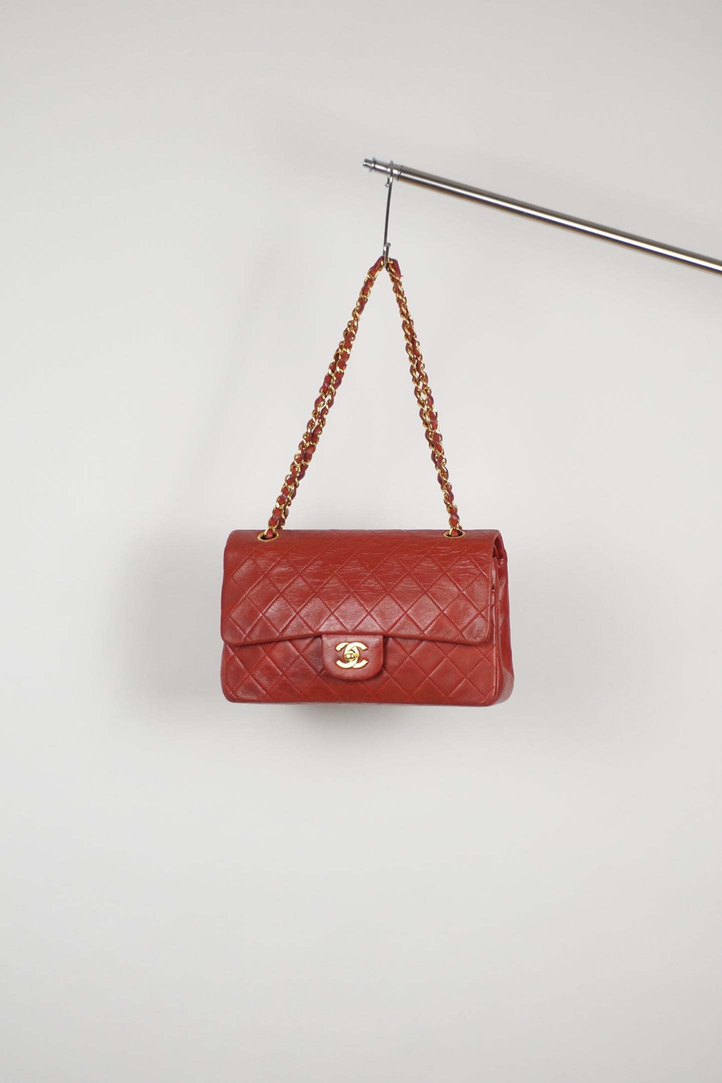 Chanel Double Flab Rot 24K