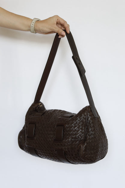 Bottega Veneta Shoulder Bag Schultertasche in braunem Leder, Medium, gutem Zustand