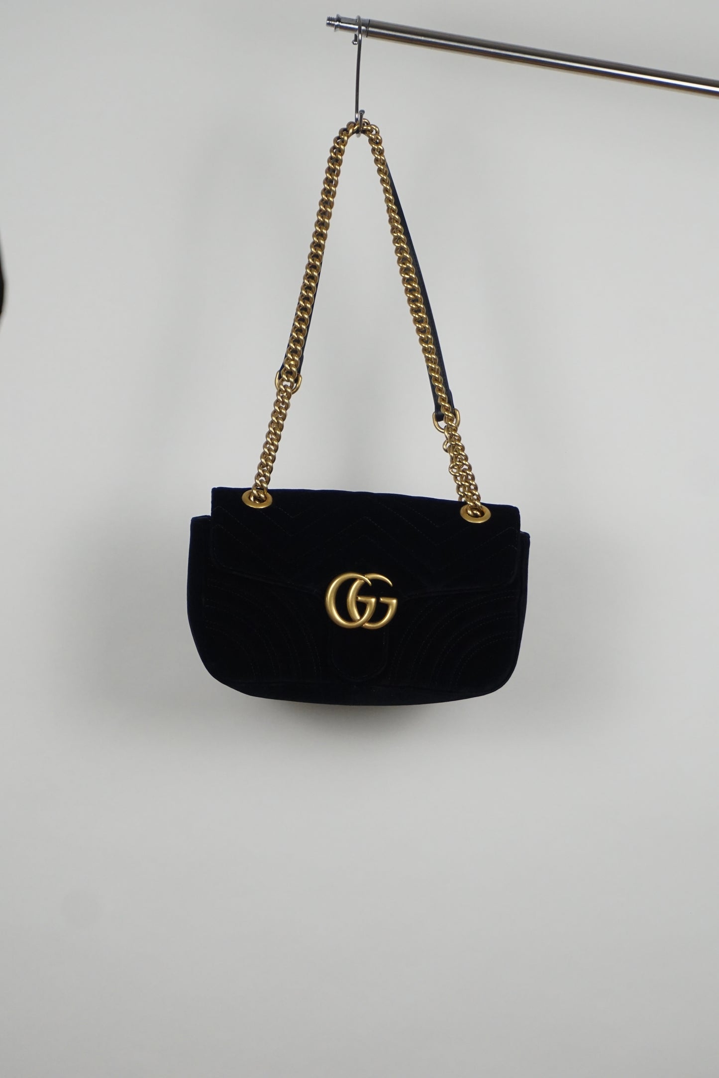 Gucci Marmont Flap Samt schwarz