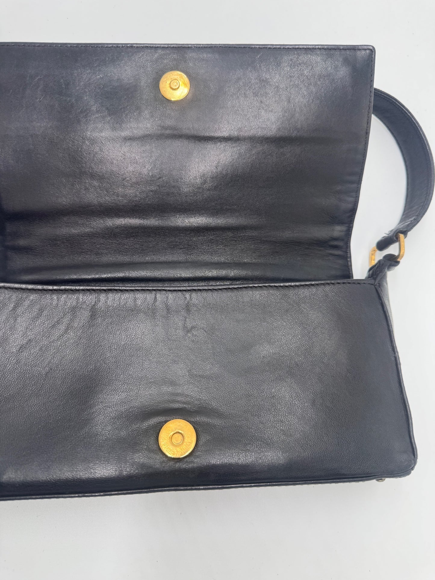 Chanel Chocolate Bar One Shoulder Bag With sticker