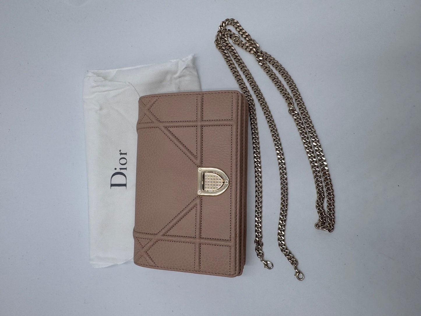 Diorama Flap Bag Cannage Calfskin