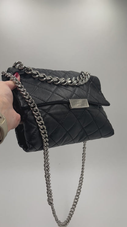 Gesamtdarstellung dieser stilvollen luxury secondhand Stella McCartney Crossbody (Allegra) (schwarz).